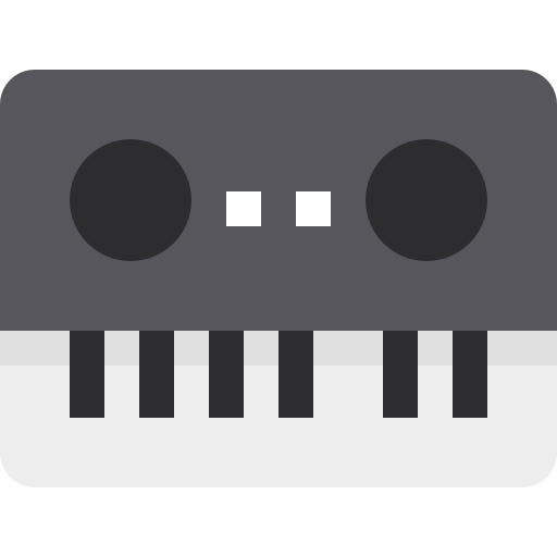 fortepian Pixelmeetup Flat ikona