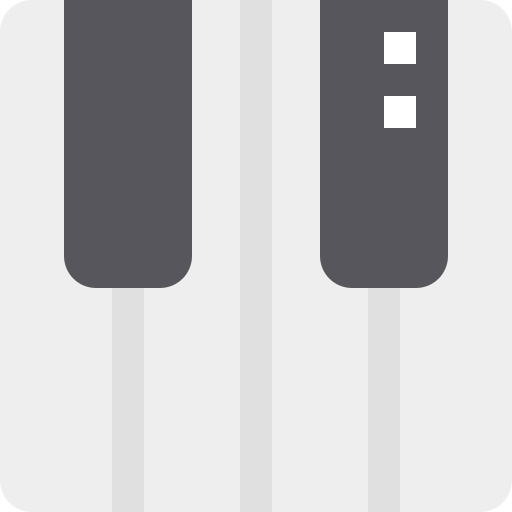 piano Pixelmeetup Flat icoon