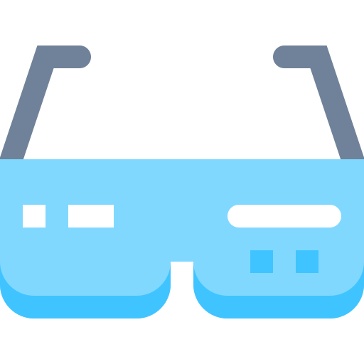 Smart glasses Pixelmeetup Flat icon