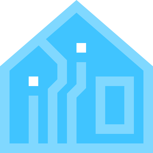 Smart home Pixelmeetup Flat icon