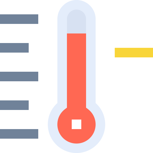 温度 Pixelmeetup Flat icon