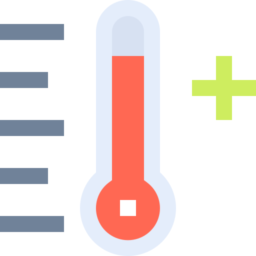 温度 Pixelmeetup Flat icon