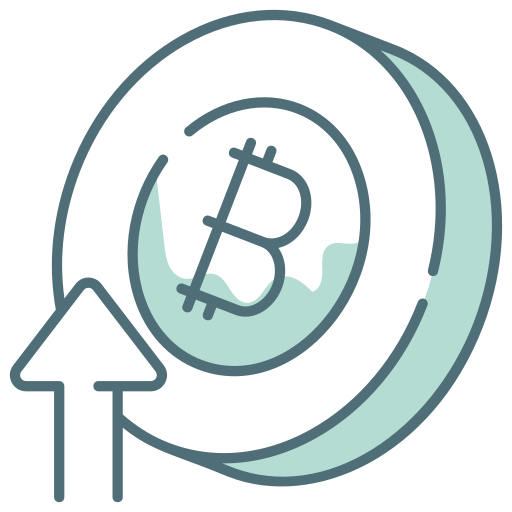 bitcoin sube Generic color lineal-color icono