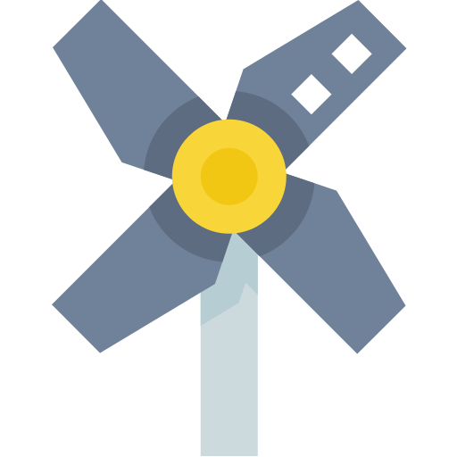 風車 Pixelmeetup Flat icon