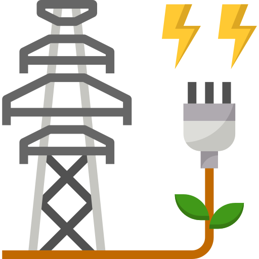 Eletricidade mynamepong Flat Ícone