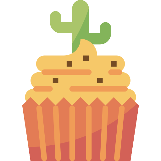 cupcake mynamepong Flat icoon