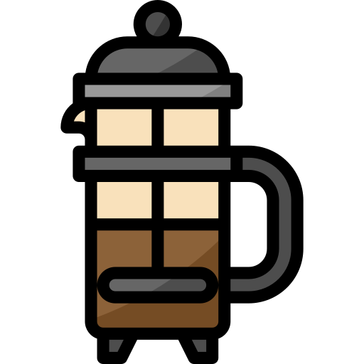 French press mynamepong Lineal Color icon