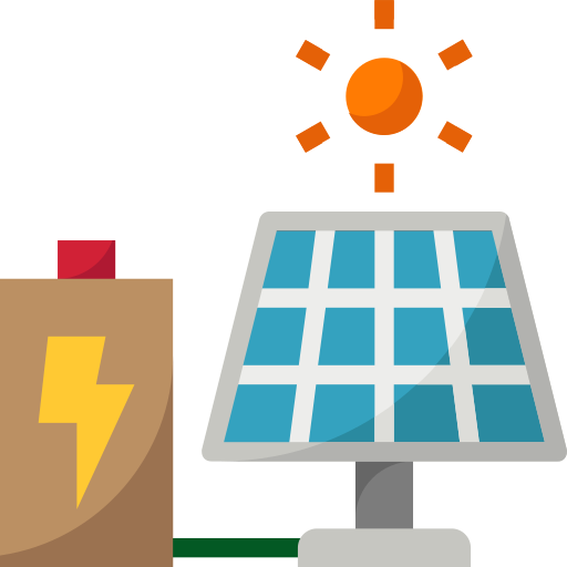 Solar panel mynamepong Flat icon