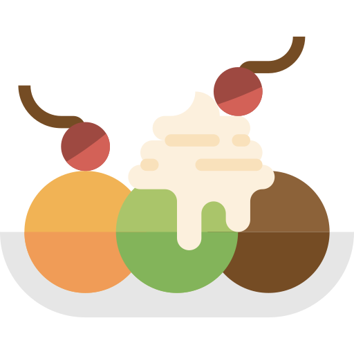 Ice cream mynamepong Flat icon