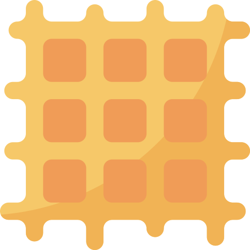 Waffle mynamepong Flat icon