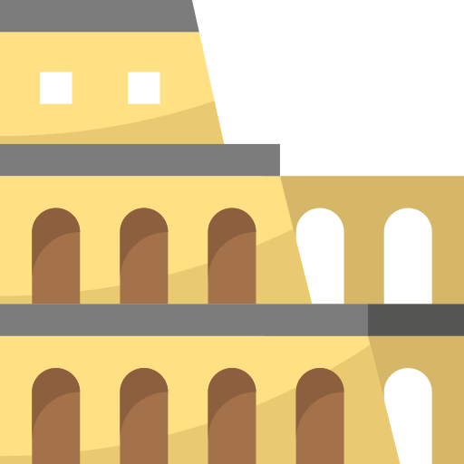 Colosseum mynamepong Flat icon