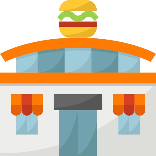 fast food mynamepong Flat ikona