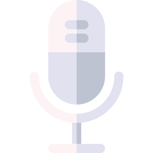 mikrofon Basic Rounded Flat ikona
