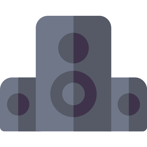 홈 시네마 Basic Rounded Flat icon