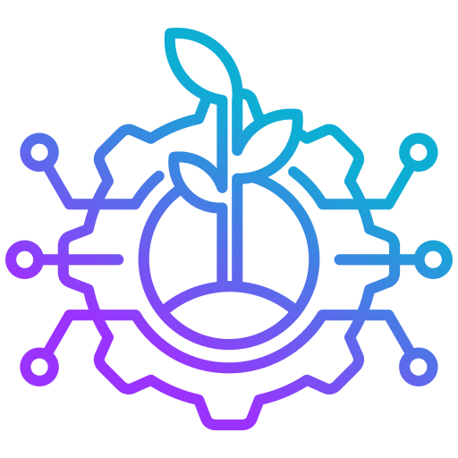 Sustainable technology Generic gradient outline icon