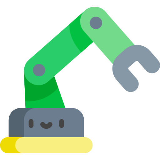 Robotic arm Kawaii Flat icon