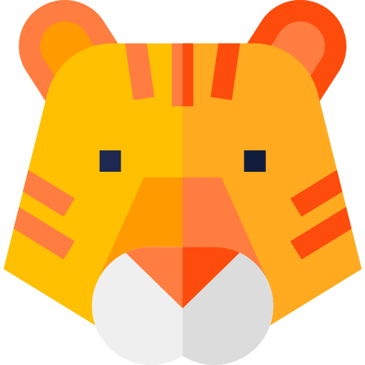 Тигр Basic Straight Flat иконка