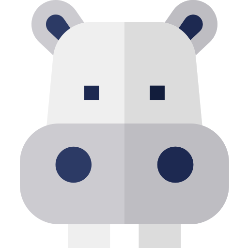 Hippo Basic Straight Flat icon