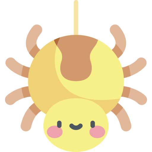 Spider Kawaii Flat icon