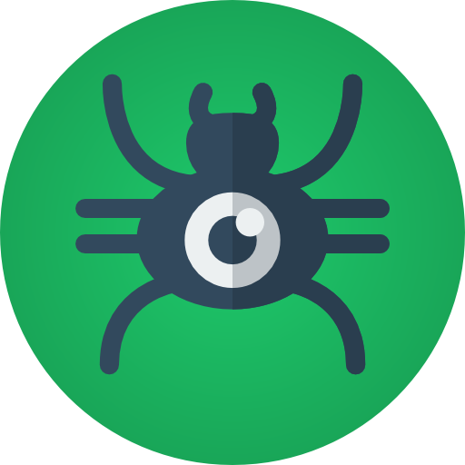거미 Flaticons Flat Circular icon