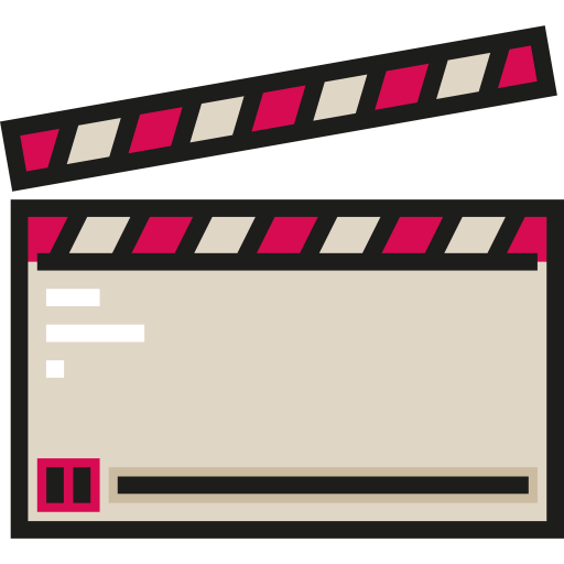clapperboard Detailed Straight Lineal color icon
