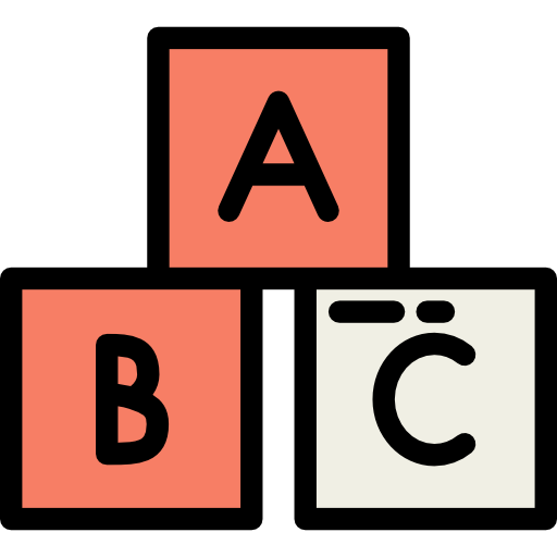 Abc Detailed Rounded Lineal color icon
