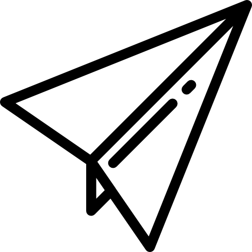 Paper plane Detailed Rounded Lineal icon