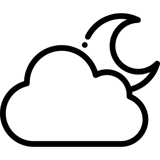 Cloudy night Special Lineal icon