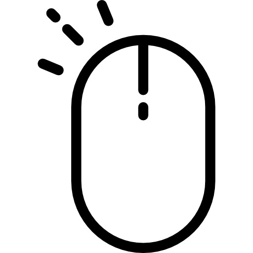 컴퓨터 마우스 Detailed Rounded Lineal icon