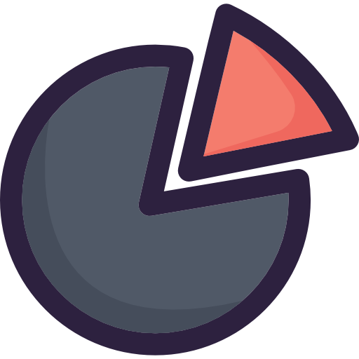 Pie chart Smooth Contour Color icon