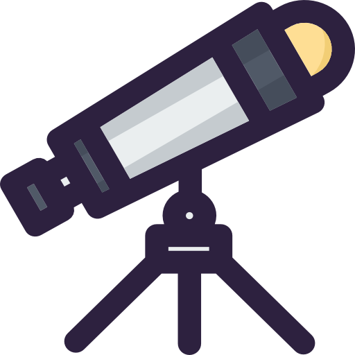 telescopio Smooth Contour Color icono