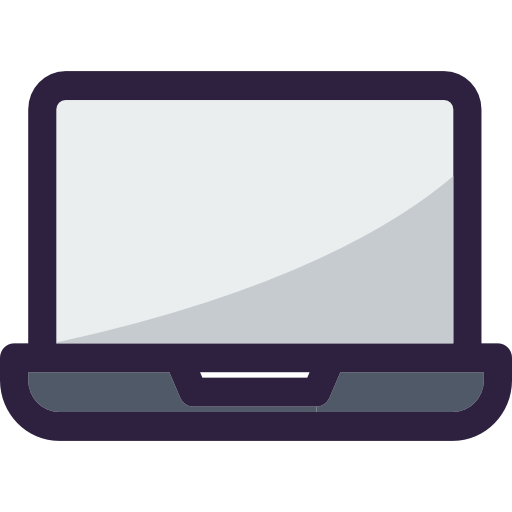 ordenador portátil Smooth Contour Color icono