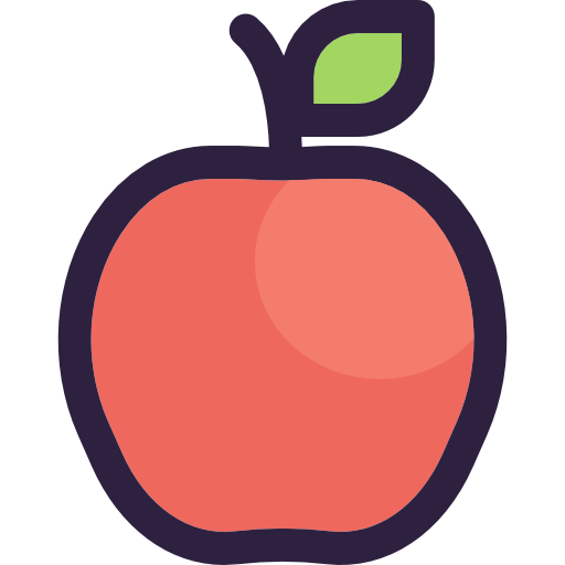 jabłko Smooth Contour Color ikona