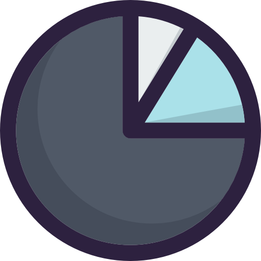 Pie chart Smooth Contour Color icon