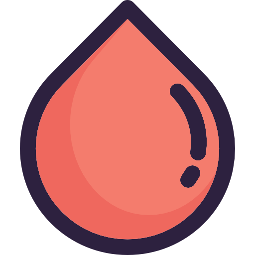 Blood drop Smooth Contour Color icon