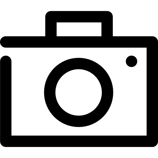 cámara fotográfica Smooth Contour Lineal icono