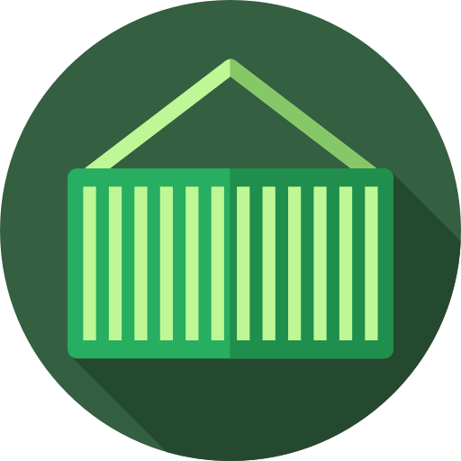 Container Flat Circular Flat icon