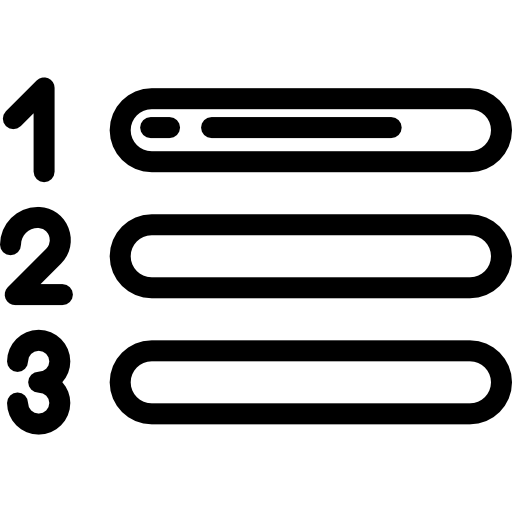 List Detailed Rounded Lineal icon