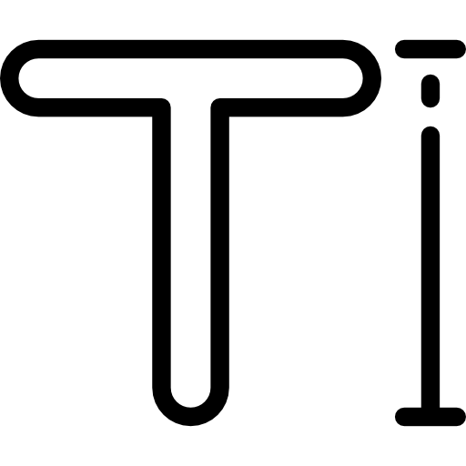 文字の高さ Detailed Rounded Lineal icon