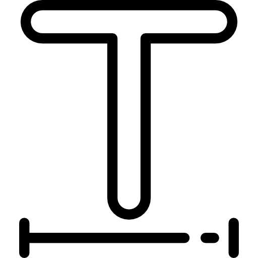 文字幅 Detailed Rounded Lineal icon