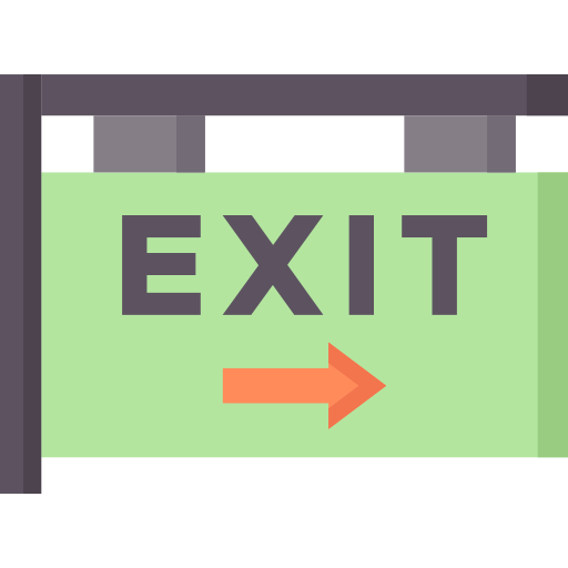 Exit Good Ware Flat icon