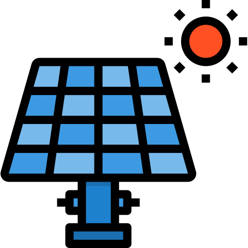 Солнечная энергия itim2101 Lineal Color иконка