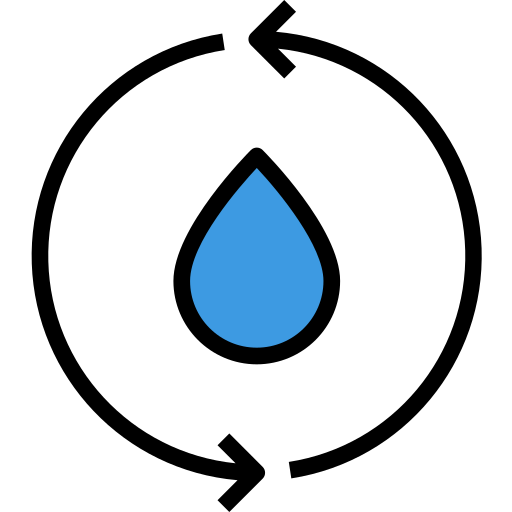 energia wody itim2101 Lineal Color ikona