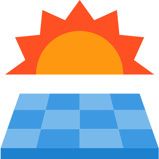 太陽光エネルギー itim2101 Flat icon