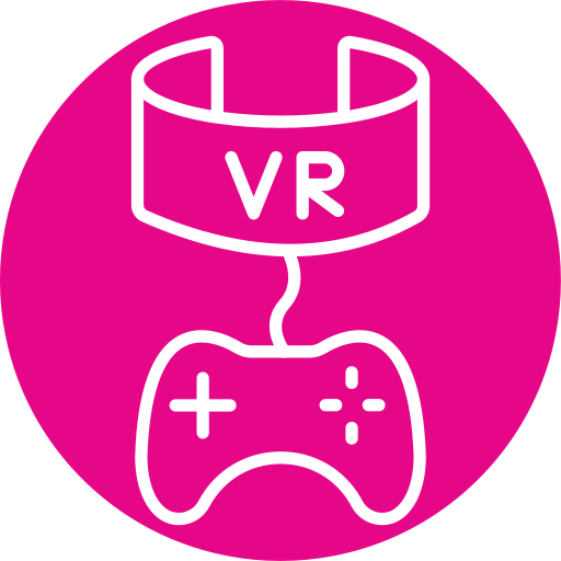 Vr game Generic color fill icon