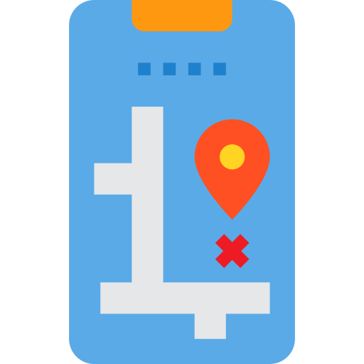 Mapa itim2101 Flat icono