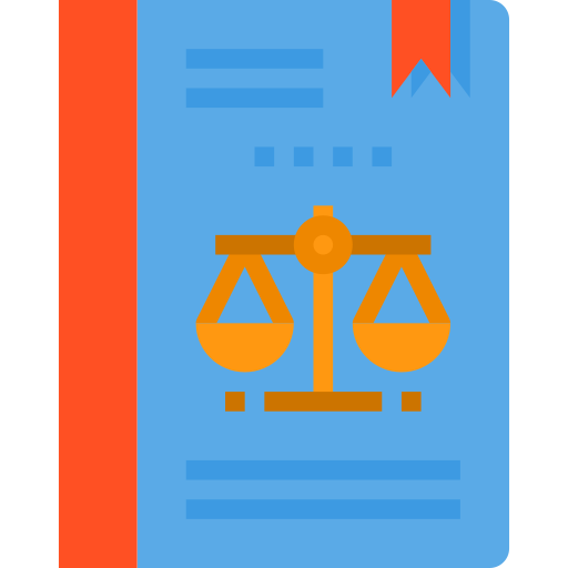 Libro de derecho itim2101 Flat icono