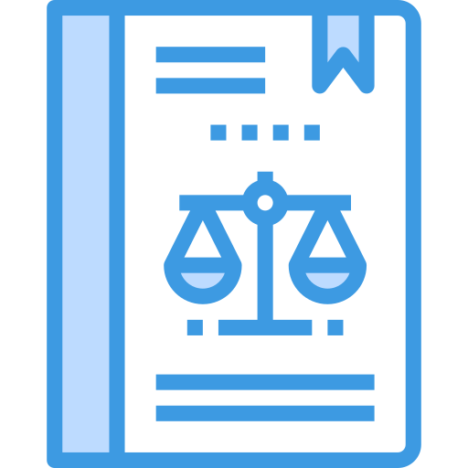 Law book itim2101 Blue icon