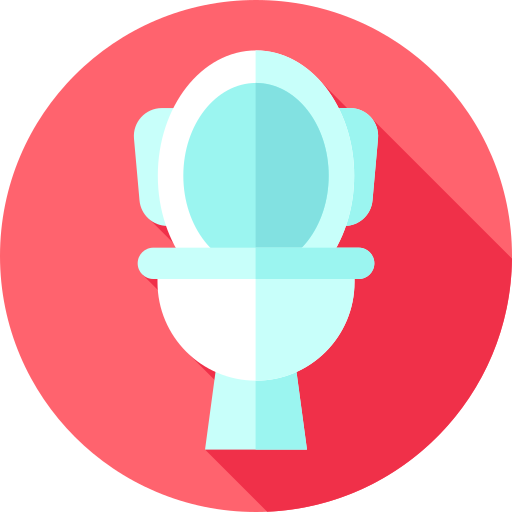 toaleta Flat Circular Flat ikona