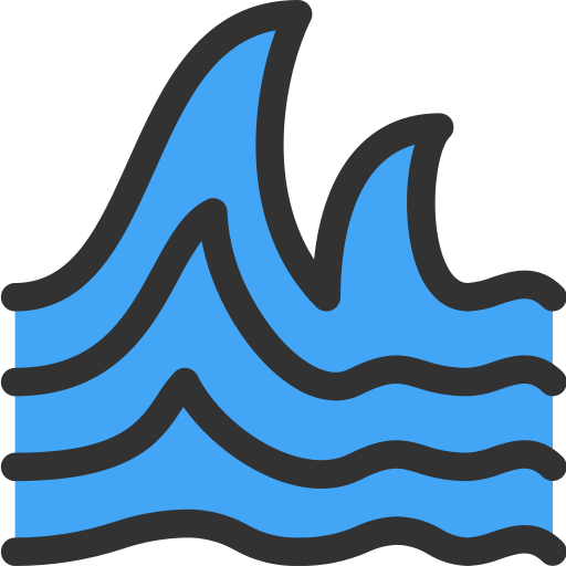 tsunami Deemak Daksina Lineal color icon